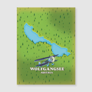 Carte du lac Wolfgangsee Autriche