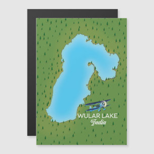 Carte du lac Wular en Inde