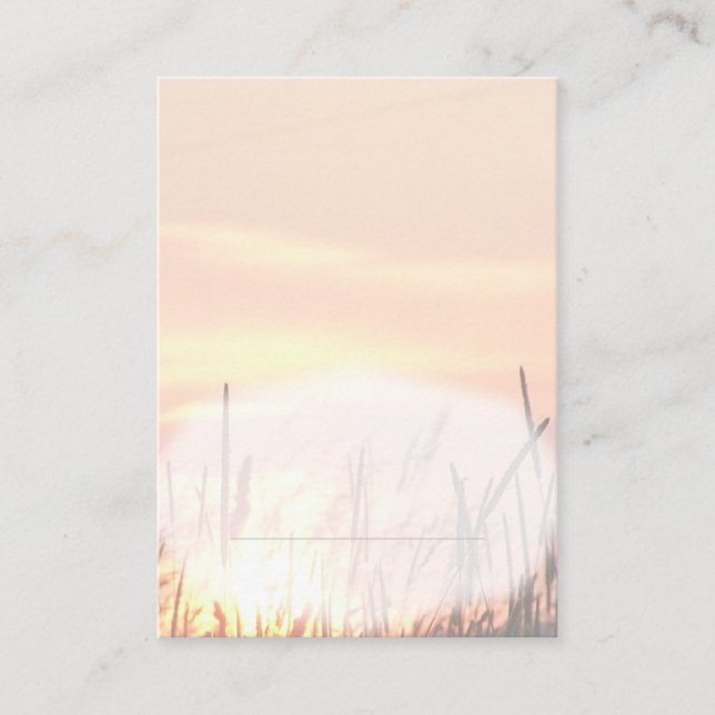 Carte du lieu du champ du coucher du soleil (Devant)