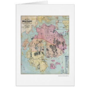 Carte du Maine de l'Île déserte de bâti - 1887