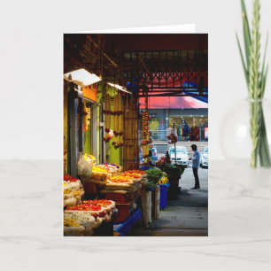 Carte du marché aux fleurs en plein air