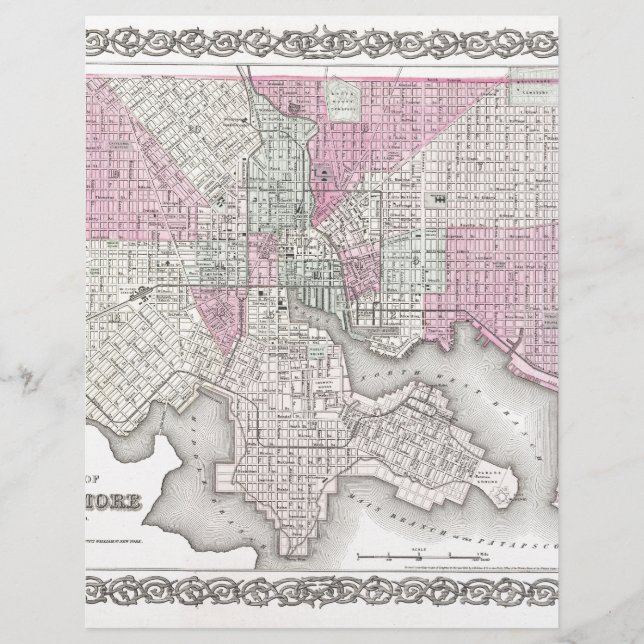 Carte du Maryland de Baltimore (Devant)