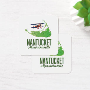 Carte du Massachusetts de Nantucket