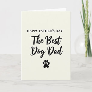 Carte du meilleur papa de chien
