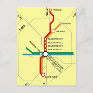 Carte du métro Atlanta utile