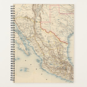 Carte du Mexique et du Texas