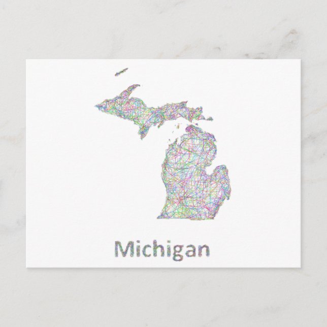 Carte du Michigan (Devant)