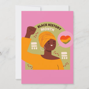 Carte du Mois de l'Histoire des Noirs - Invitation