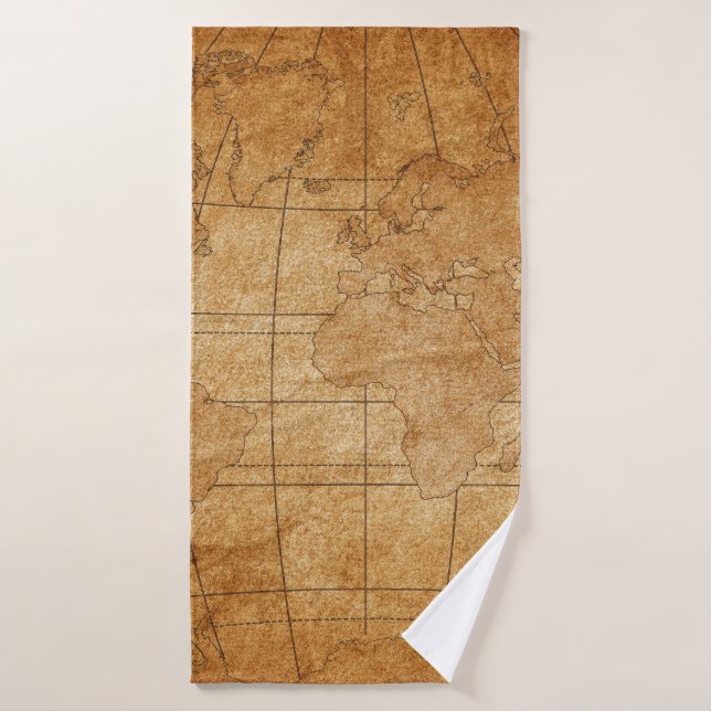 carte du monde (Serviette de bain)