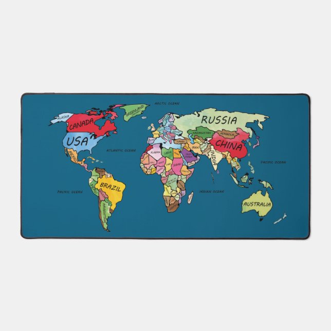 Carte du monde (Recto)