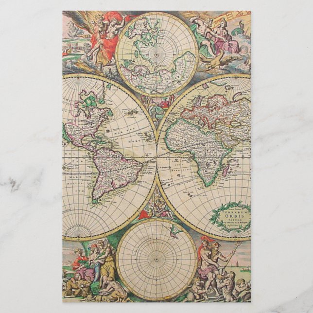 Carte du monde antique (Devant)