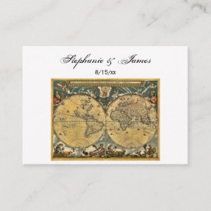 Carte du monde antique Blanc #2 Cartes de place