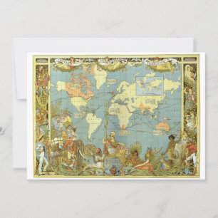 Carte du monde antique de l'Empire britannique, 18
