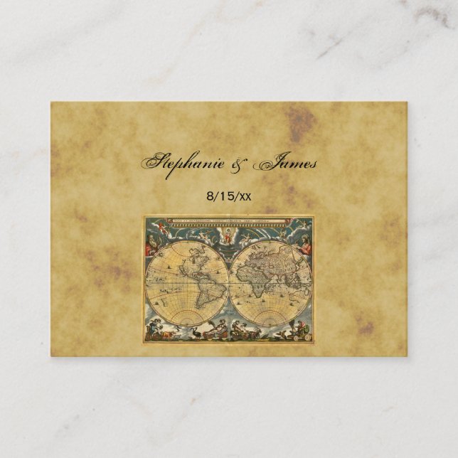 Carte du monde antique désistée #2A Cartes d'escor (Devant)