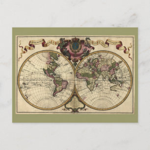 Carte du monde antique par Guillaume de L'Isle, 17