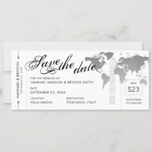 Carte du Monde Argent Cartes d'Embarquement Pass E