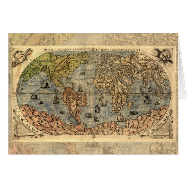 Carte du monde Atlas historique Vintage (Devant horizontal)