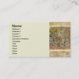 Carte du monde Atlas historique Vintage