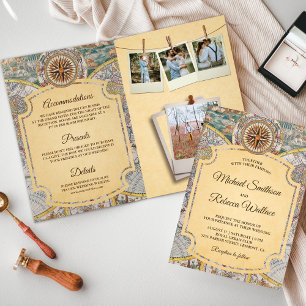 Carte du monde Atlas vintage Mariage Voyage d'aven