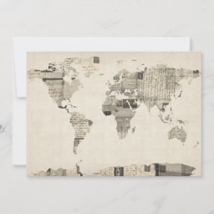 Carte du Monde Carte des Anciennes Cartes Postales