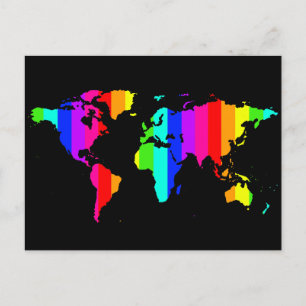 Carte du monde colorée