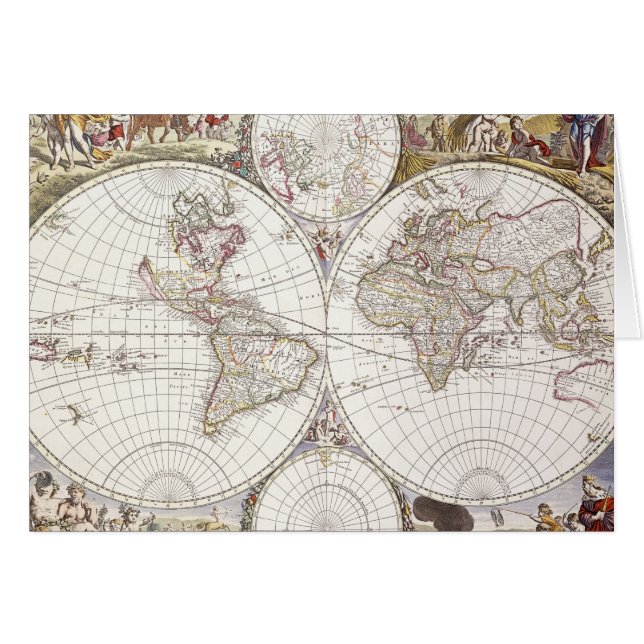 Carte du monde d'atlas Maior (Devant horizontal)