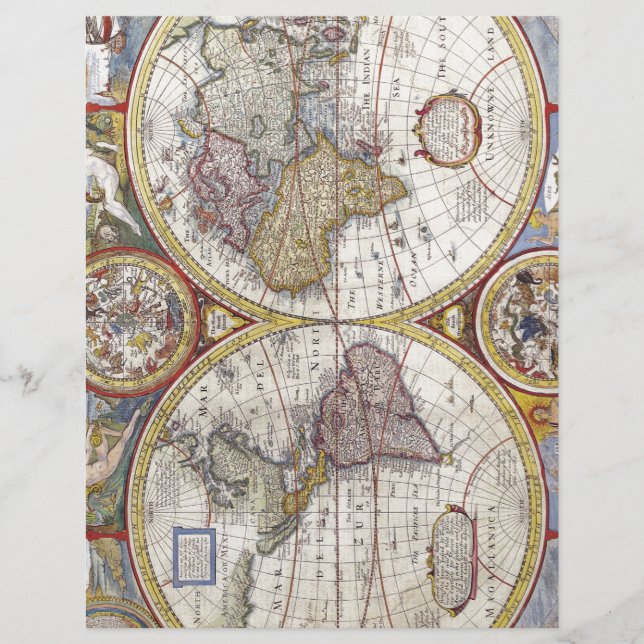 Carte du monde de 1626 (Devant)