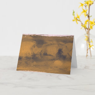 Carte du monde de Mars Red Planet par satellite