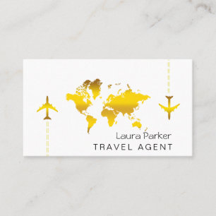 Carte du monde de voyage international Gold Partie