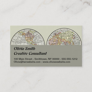 Carte du monde de voyage Terre 1916 Atlas mondial