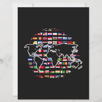 Carte du monde de World Travel Map Drapeaux intern