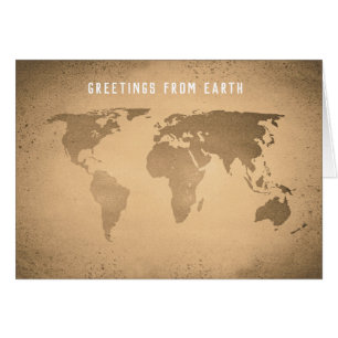 Carte du monde drôle