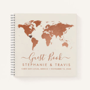 Carte du monde du cuivre Cartier Destination Livre