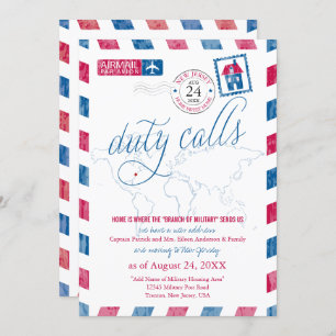 Carte du monde du New Jersey Airmail Military Movi