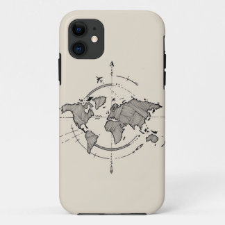 Carte du monde iPhone 11 Coque - Travel Lover’s