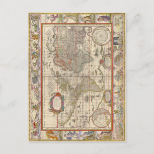 Carte du monde médiéval (par Willem Blaeu)