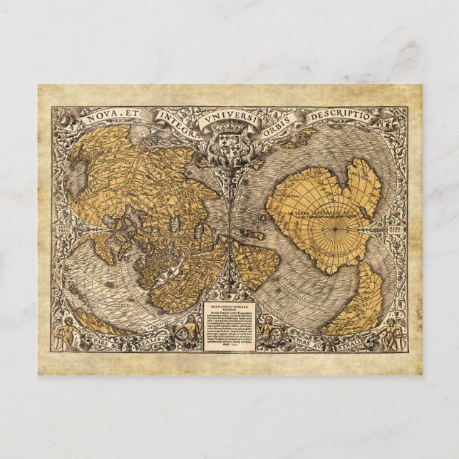 Carte du monde Orontius Finaeus, 1531 (Devant)