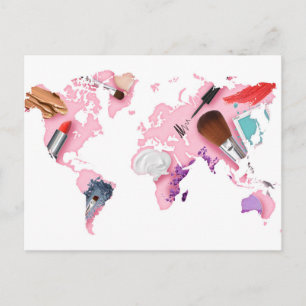 Carte du monde Pastel Comestics