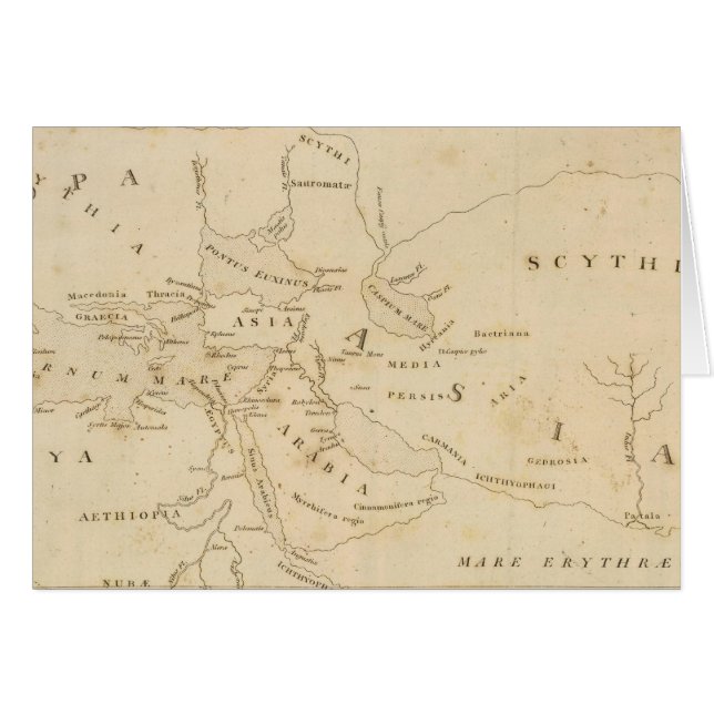 Carte du monde selon Strabo (Devant horizontal)