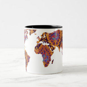 Carte du monde victorien moderne   Mug World Trave