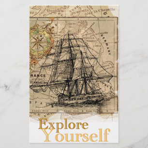 Carte du monde vintage