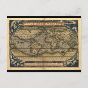 Carte du monde vintage Atlas Conception historique