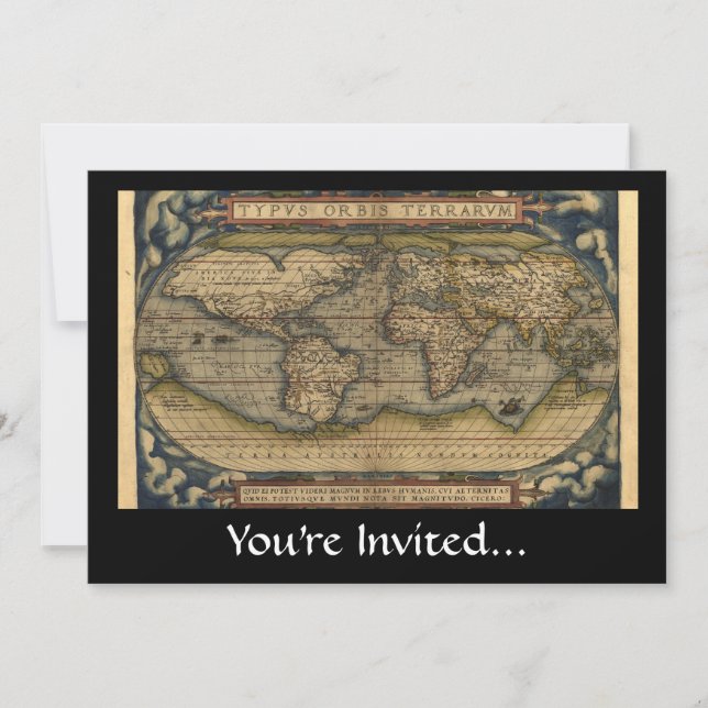 Carte du monde Vintage Atlas Conception historique (Devant)