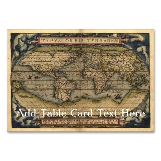 Carte du monde vintage Atlas historique (Devant)