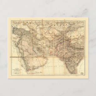 Carte du Moyen-Orient (1885)