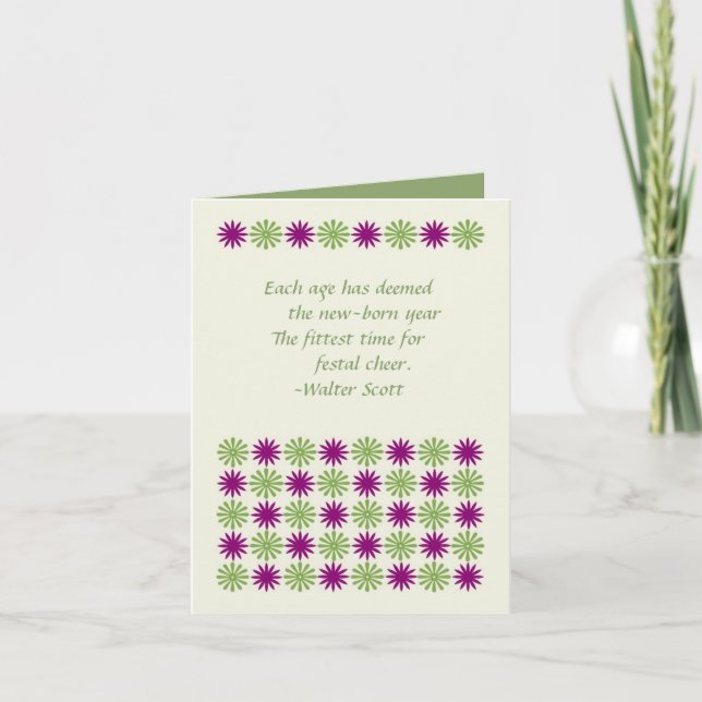 Carte du Nouvel An (Devant)