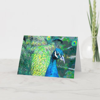Carte du paon #3-Greeting