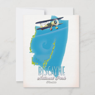 Carte du parc national de Biscayne en Floride