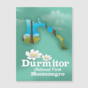 carte du parc national de Durmitor, Monténégro