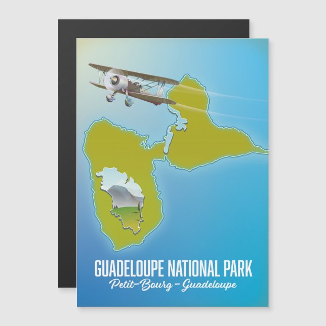 Carte du parc national de la Guadeloupe (Devant / Derrière)